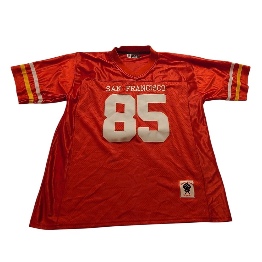 Pro Zone Kopkoc San Francisco 85 Football Jersey Red Mesh Men's Large Activewear